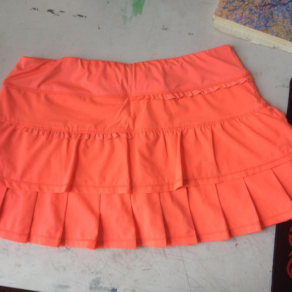 Neon Coral Skort - Picture 5 of 8